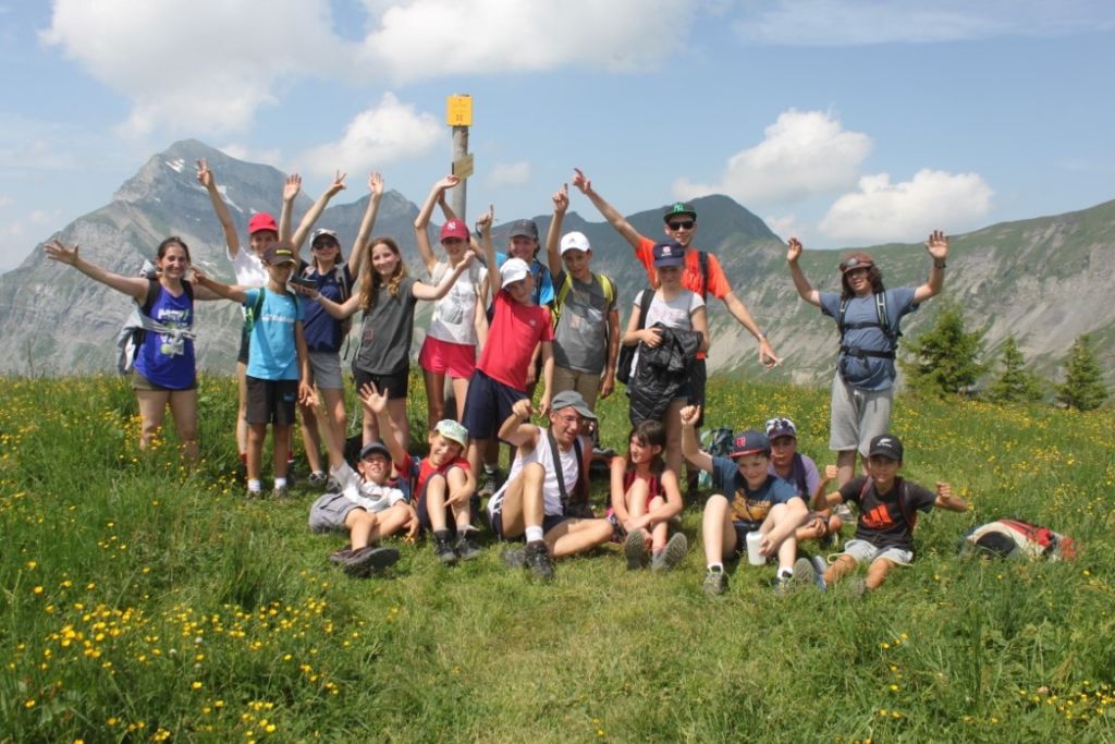 Au sommet du Treu, 1ère balade du camp