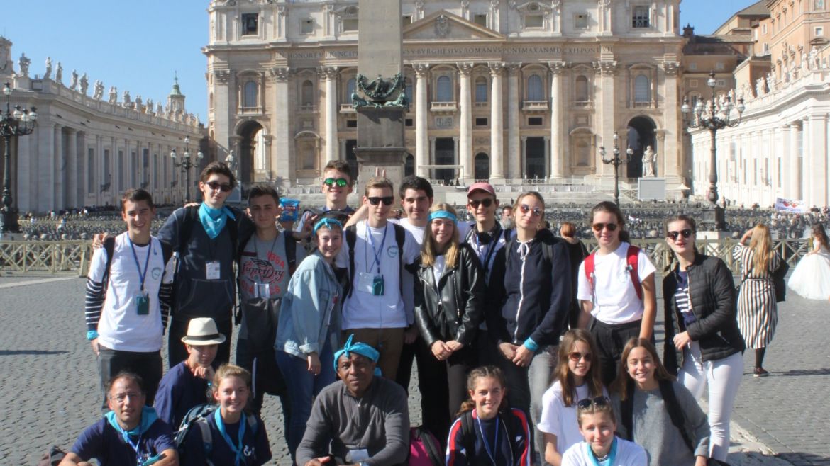 Pèlerinage des jeunes de l’aumônerie à Rome
