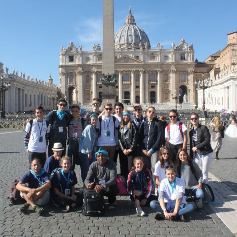 Pèlerinage des jeunes de l’aumônerie à Rome
