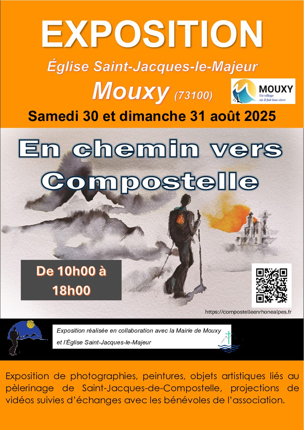 EXPOSITION  ÉgliseSaint-Jacques-le-Majeur  Mouxy(73100)  Samedi 30 et dimanche 31 août 2025