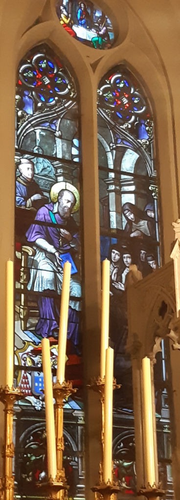 Vitrail de Saint-François dans la cathédrale Saint-François-de-Sales de Chambéry