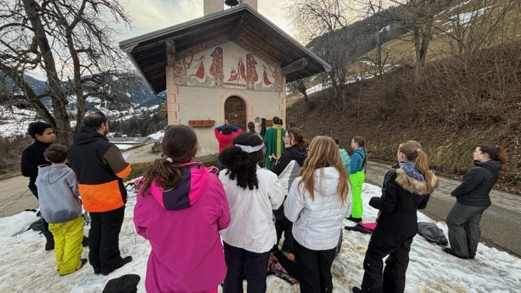 De la neige pour les collégiens et les lycéens de l’aumônerie